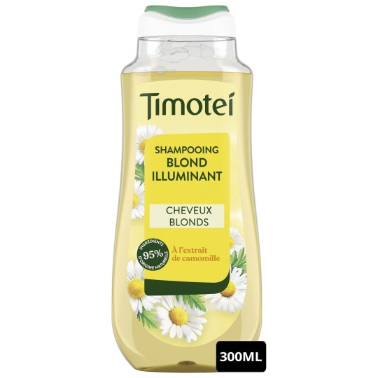 Timotei Shampooing Illuminant pour Cheveux Blonds à la Camomille - 300ml