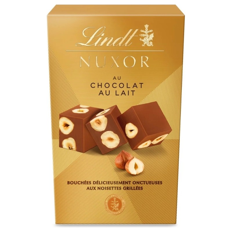 Lindt Nuxor Lait Bouchées Chocolats - Noisettes Grillées - 150g