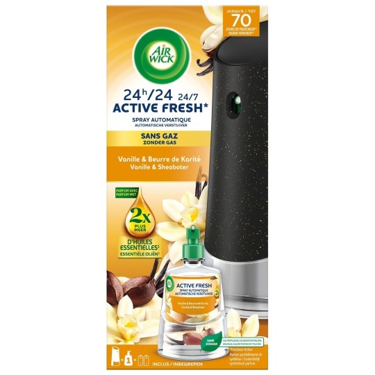 Air Wick Active Fresh Automatic Air Freshener - Vanilla And Honeysuckle - 228ml
