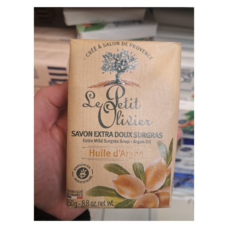 Le Petit Olivier Savon Surgras Extra Doux - Peau Sèche - 100g - Huile d'Argan