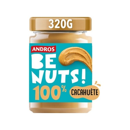 Andros Be Nuts ! Pâte à Tartiner 100% Cacahuètes - 320g