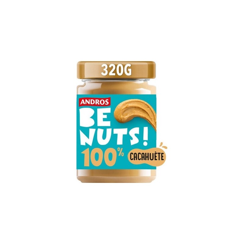 Andros Be Nuts ! Pâte à Tartiner 100% Cacahuètes - 320g