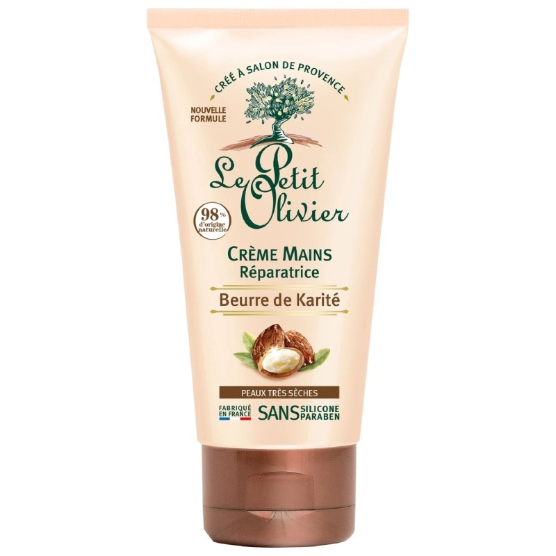Le Petit Olivier Crème Mains Réparatrice - au Beurre de Karité - 75ml