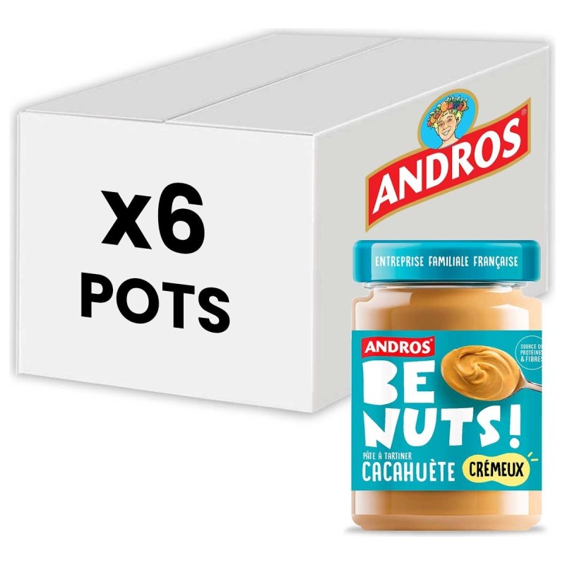 Andros Be Nuts Pâte à Tartiner Cacahuète Crémeux - 325g