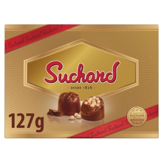 Suchard Bonbons au Chocolat au Lait - Fourrage Crème et Riz Soufflé - 127g
