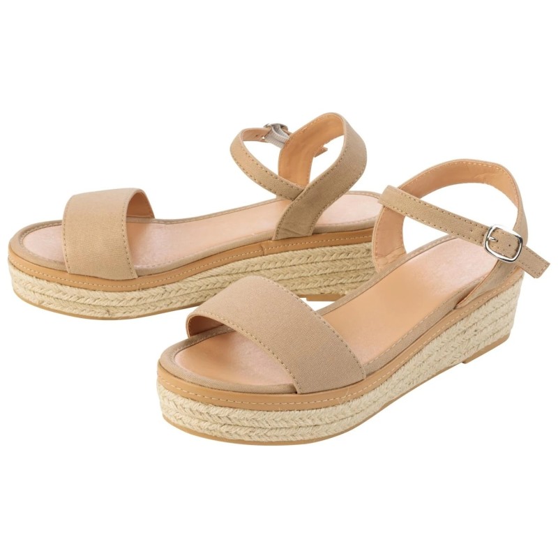 Esmara Sandales Compensées Femme - 37 - Beige