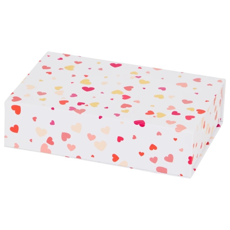 Boîte Cadeau Musicale avec Fermoir Magnétique - Thème Saint-Valentin - Multicolor