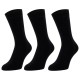 Pairz Chaussettes Hautes Homme - Noir - Lot de 3 Paires - Taille 43-46