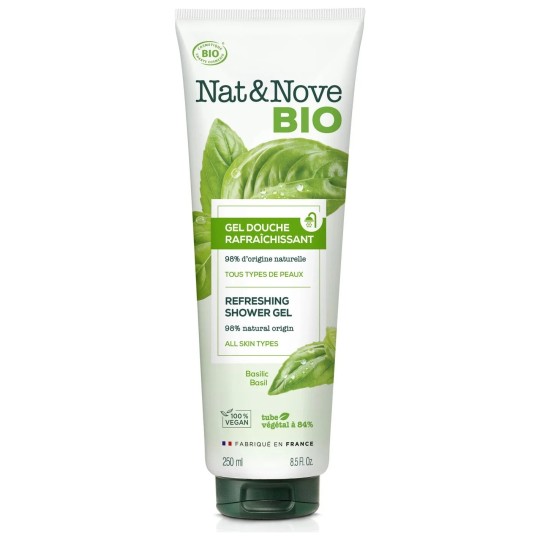 Nat&nove Gel Douche au Basilic - 250ml