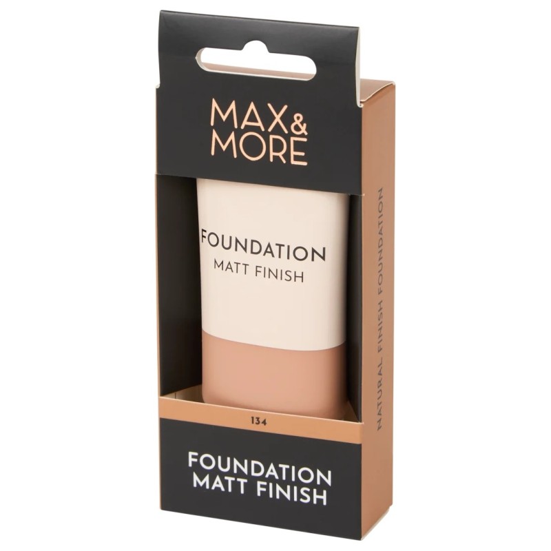 Max & More أساس سائل مطفى - 30 مل - 134