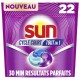 Sun Capsules Lave-Vaisselle Tout en 1 - Cycle Court Dès 30 Min - 22 Lavages