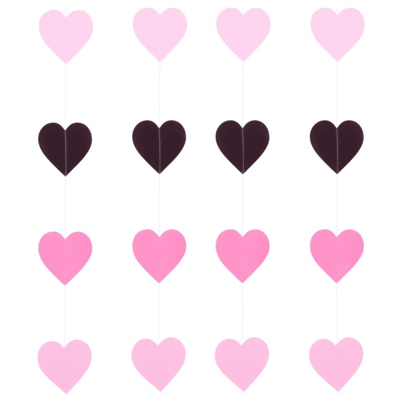 Heart Garlands - ألوان متعددة - 8 قطع