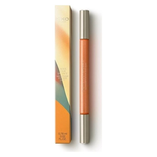 Kiko Create Your Balance Eye-Liner Waterproof Double Pointe - Extrait de Café - Noir