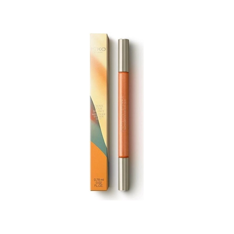 Kiko Create Your Balance Eye-Liner Waterproof Double Pointe - Extrait de Café - Noir