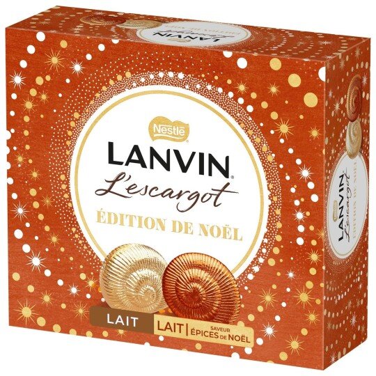 Lanvin Escargots Chocolat au Lait - Édition Épices de Noël - 329g