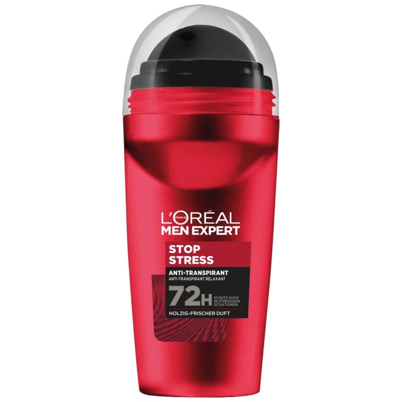 L'Oréal Men Expert Ultimate Control Stop Stress 72h Antiperspirant Deodorant Roll-On - 50ml