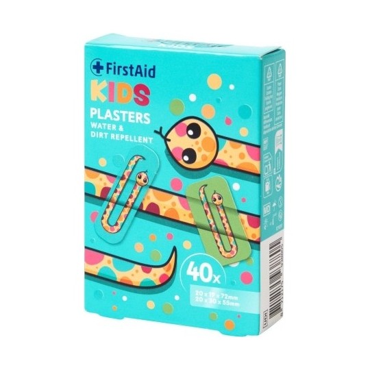 First Aid Pansements Enfants Animaux - 40 Pièces