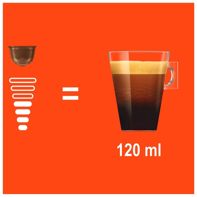 Nescafé Dolce Gusto Capsules Café Lungo Décaféiné Intensité 6 - Lot de 16 Capsules