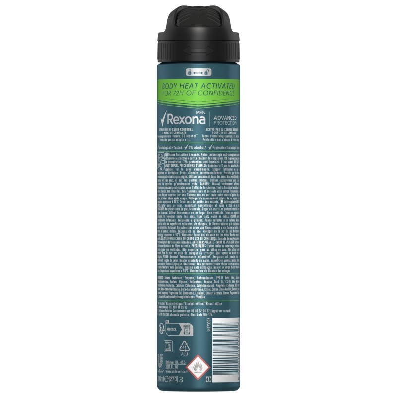 Rexona Men Advanced Protection Quantum Dry Anti-Perspirant Deodorant Spray For Men - 200ml