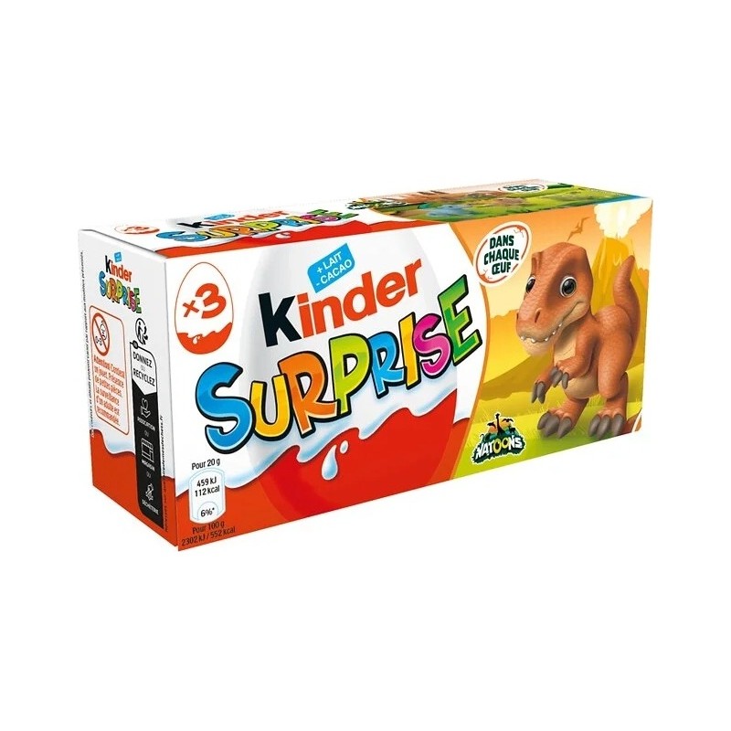 Kinder Surprise Confiserie Chocolat - Boîte 60g
