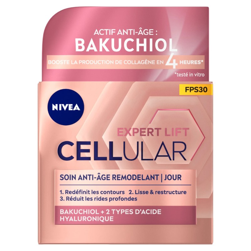 Nivea Cellular Expert Lift كريم وجه هيالورون يومي - البشرة الناضجة - 50 مل - SPF30