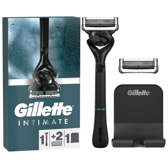 Gillette Intimate Rasoir Zone Intime Homme - 1 Manche + 2 Têtes