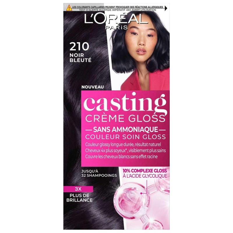 L'Oréal Paris Casting Crème Gloss Coloration Soin Gloss - Noir Bleu 210