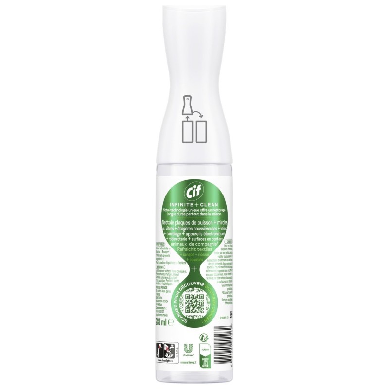 Cif Infinite+clean Multi-Surface Cleaning Spray - Lemon Lemongrass - 280ml