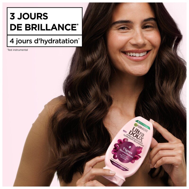 Ultra Doux Vignes Merveilleuses Après-Shampooing Hydratant Regénérant - Cheveux Très Secs - 200ml