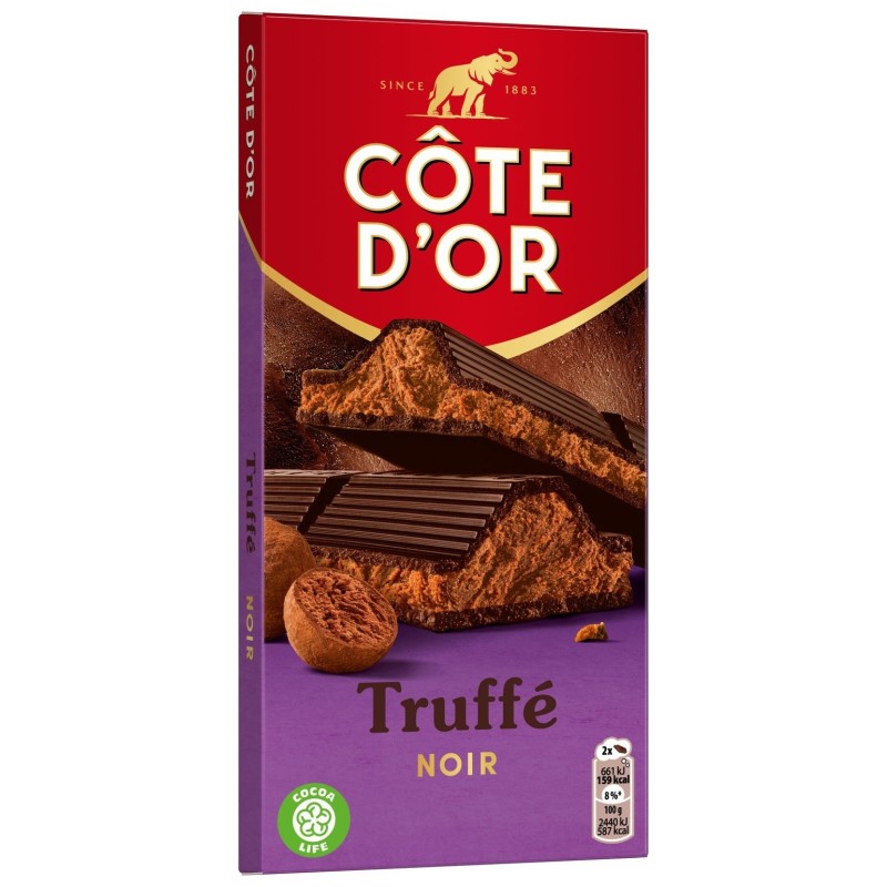 Côte d'Or Tablette de Chocolat Noir Truffé 190g