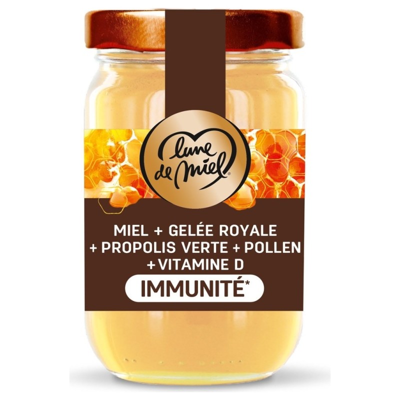 Lune de Miel Miel Gelée Royale Propolis et Vitamine d Immunité - 180g