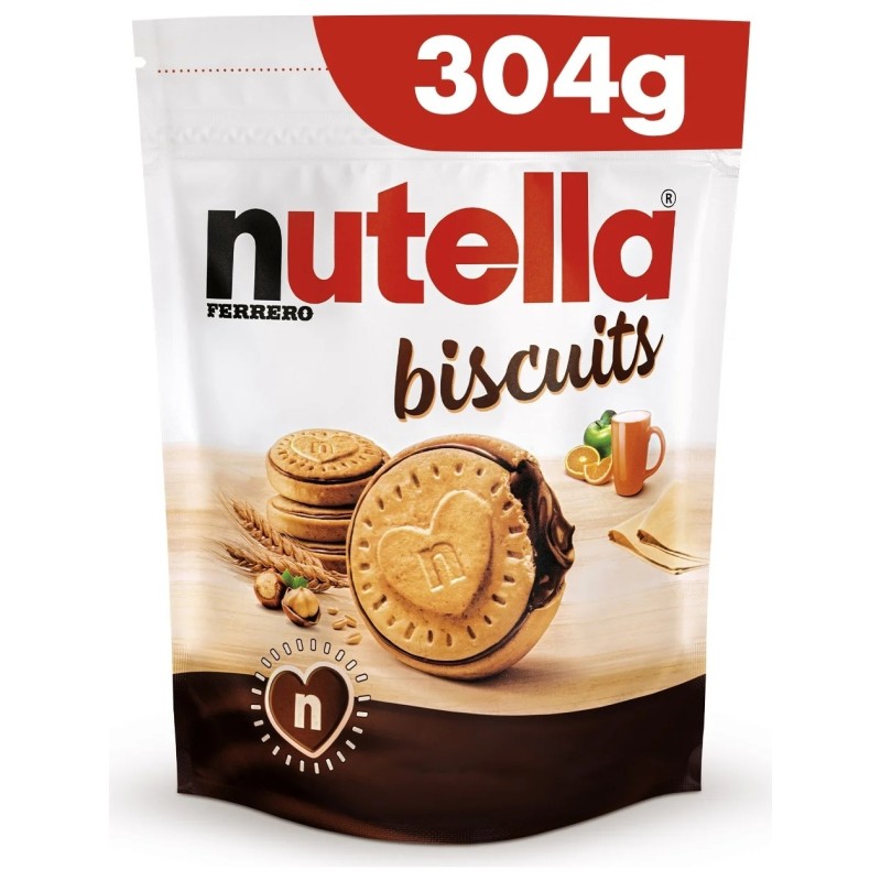 Nutella Biscuits Fourrés Noisettes et Cacao - 304g