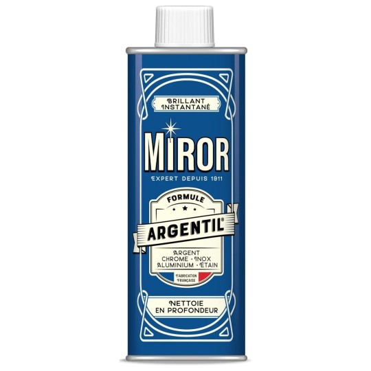 Miror Argentil Nettoyant Multi-Surfaces Métaux Brillant Instantané Anti-Oxydant - 250ml