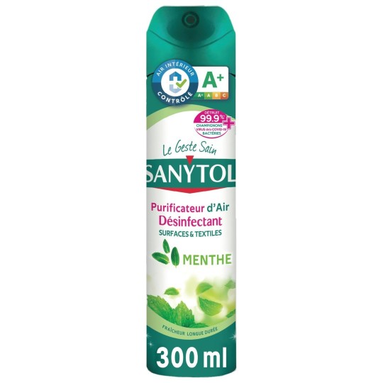 Sanytol Purificateur Spray Désinfectant Menthe - 300ml