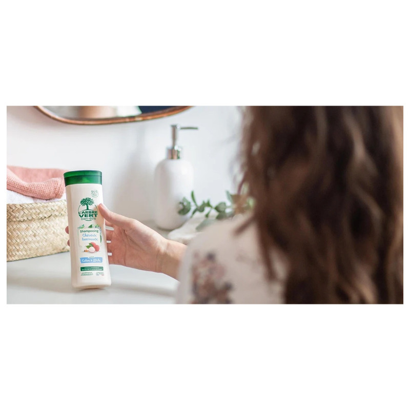 L'Arbre Vert Bien-Être Shampoing Hydratant Cheveux Normaux Fleurs de Coton et Litchi - 250ml