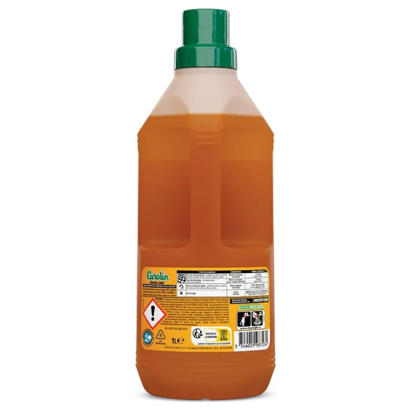 Carolin Savon Noir Nettoyant Sols Multi-Surfaces - 1L