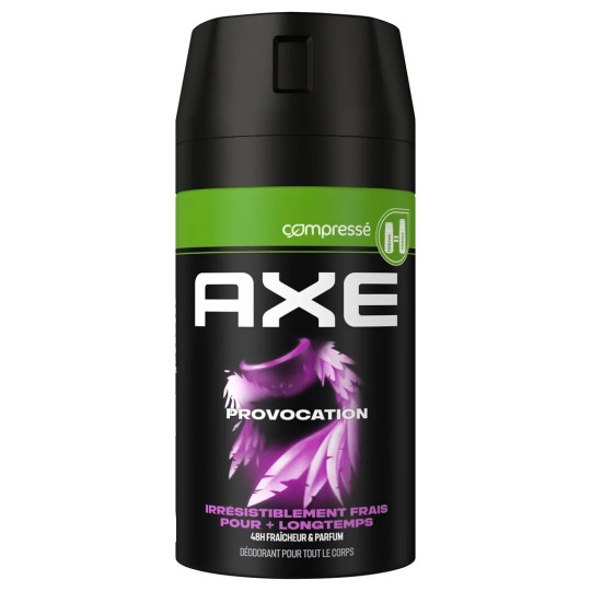 Axe Déodorant Spray Homme Compressé Provocation - 48h Fraîcheur & Parfum - 100ml