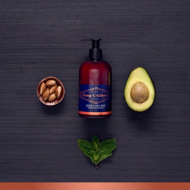 Gillette King C Face And Beard Wash Gel - 350ml