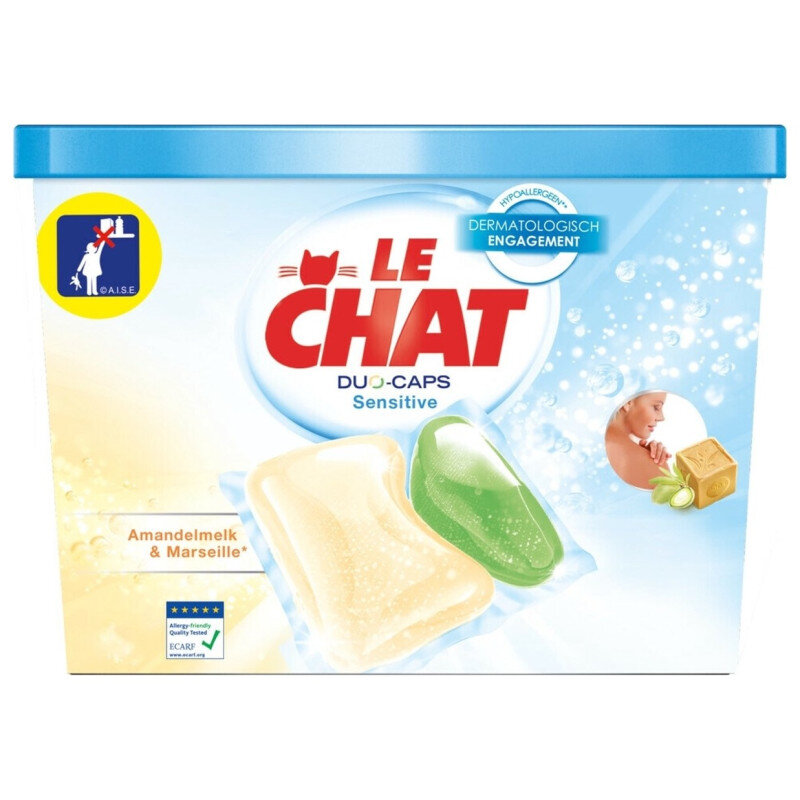 Le Chat صابون مرسيليا كبسولات غسيل ألوفيرا - 35 كبسولة - 577 جرام