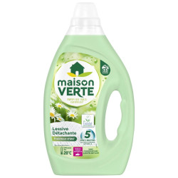 Maison Verte Lessive Liquide Hypoallergénique Détachante - Fraîcheur d'Été - Peaux Sensibles - X33 Lavages