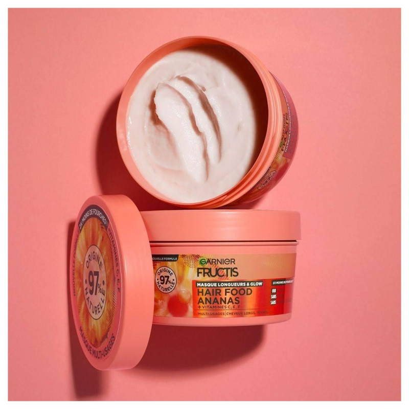 Garnier Fructis The Hair Food Masque Cheveux Longs Ternes - Ananas - 390ml