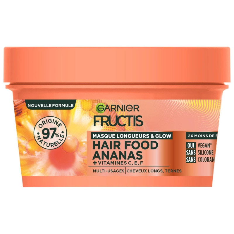 Garnier Fructis The Hair Food Masque Cheveux Longs Ternes - Ananas - 390ml