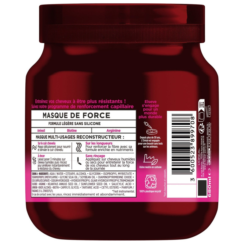 L'Oréal Paris Elseve Full Resist Masque Reconstructeur Multi-Usages - 680ml