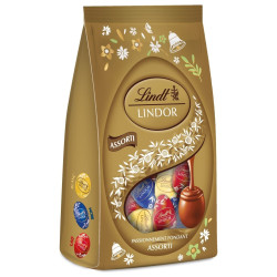 Lindt Lindor Œufs Chocolat Fourrés - Lait, Noir et Blanc - 180g