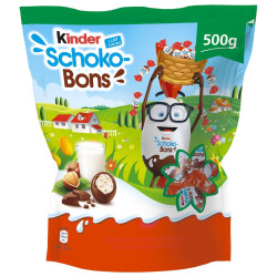Kinder Schoko-Bons Bonbons Chocolat Lait et Noisettes - 500g