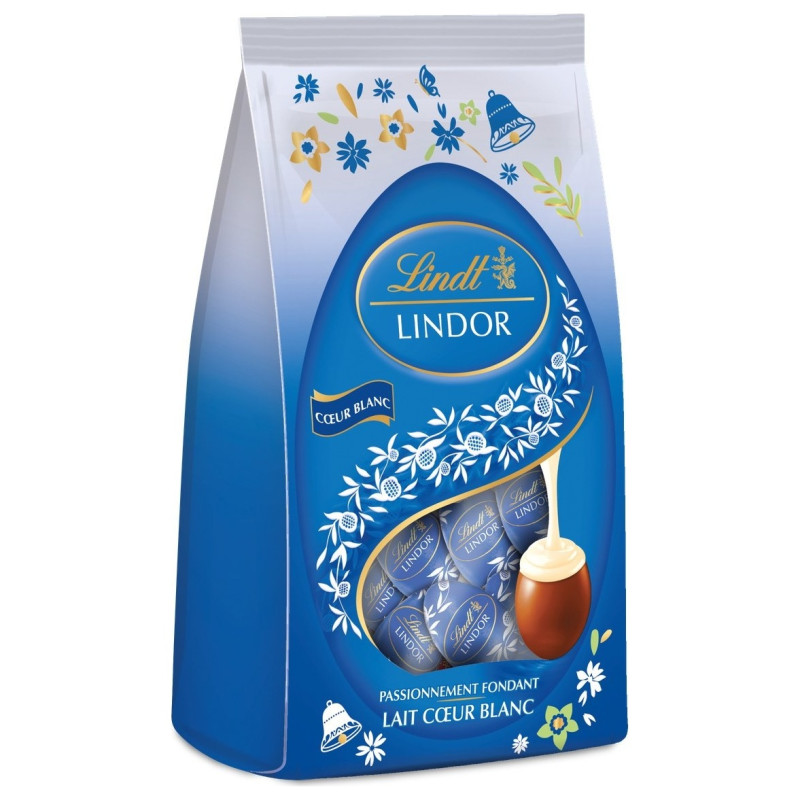 Lindt Œuf Chocolat au Lait Cœur Blanc Lindor - 180g