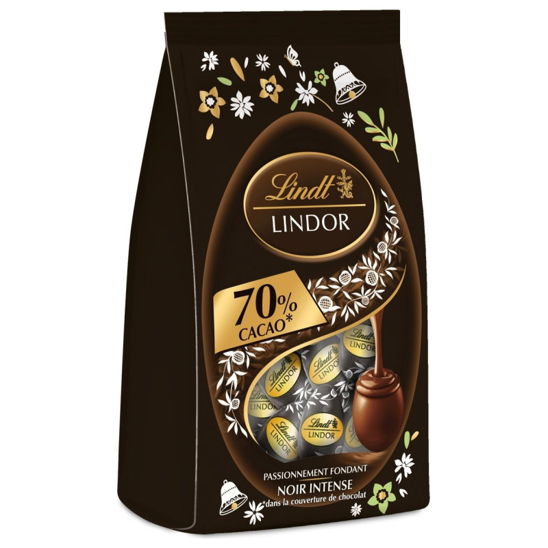Lindt Lindor Chocolat Noir Intense Passionnément Fondant - 180g