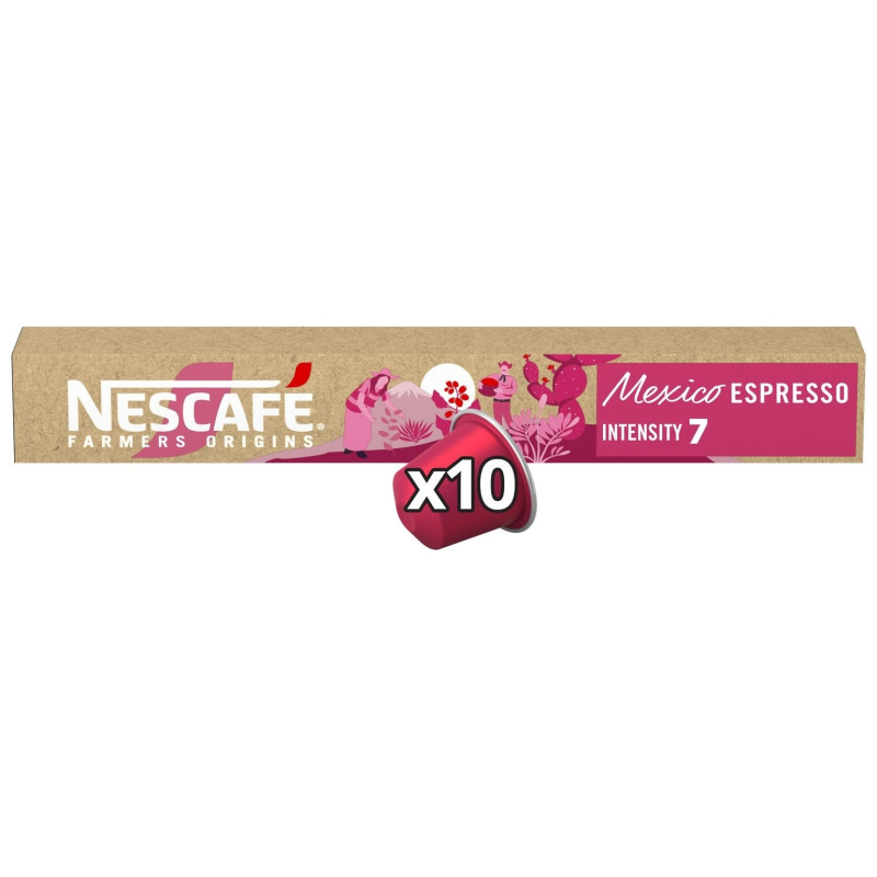 Nescafé Farmers Origins Mexico Espresso Intensité 7 - Capsules X10