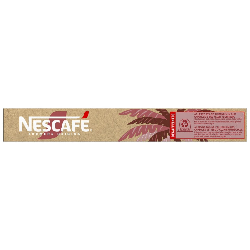 Nescafé Farmers Origins Colombia Capsules Café Espresso Décaféiné - Intensité 6 - X10 Capsules