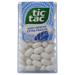 Tic Tac Menthe Extra Fraîche - Boîte de 110 Pastilles - 54g